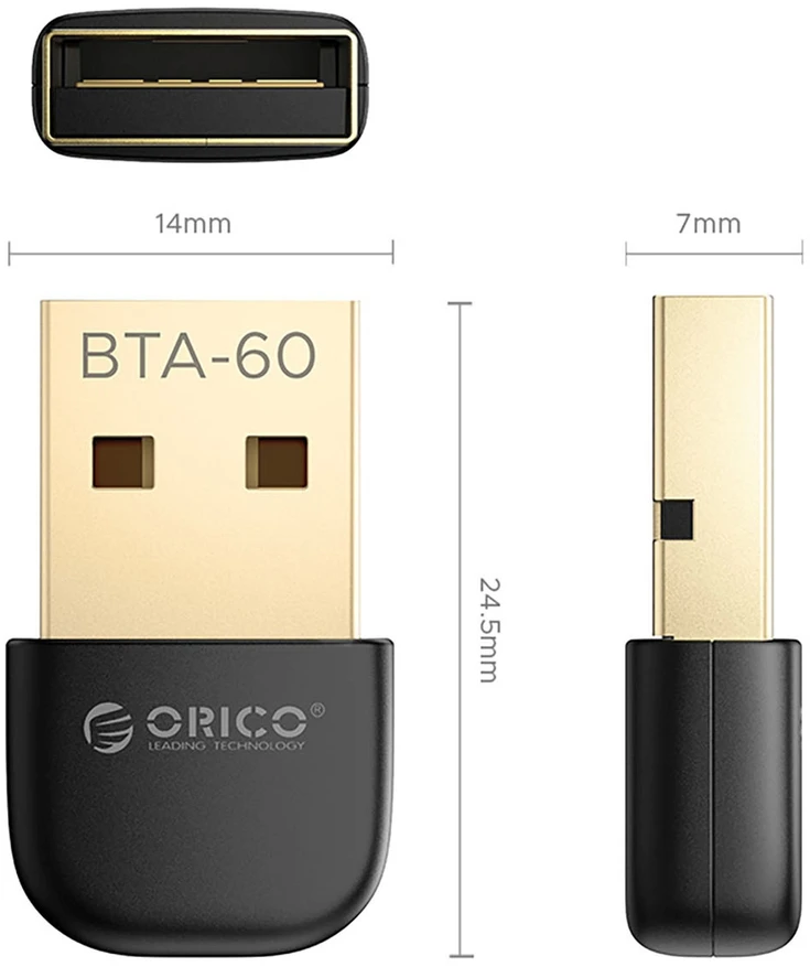 Orico BTA-60 Bluetooth 6.0 Adapteris - Juodas
