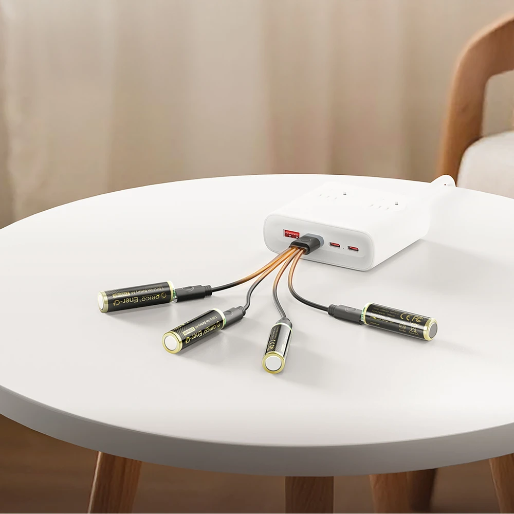 Orico Ener-G EG5C ličio baterija 1.5V 2100mWh AA USB-C įkraunamos baterijos su įkrovimo laidu 2 vnt.