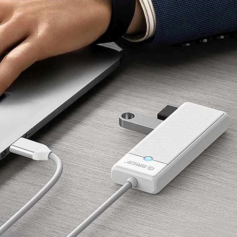 Orico PAPW4A-C3 USB Hub 4-port 4x USB-A 3.0 1.8 m - baltas