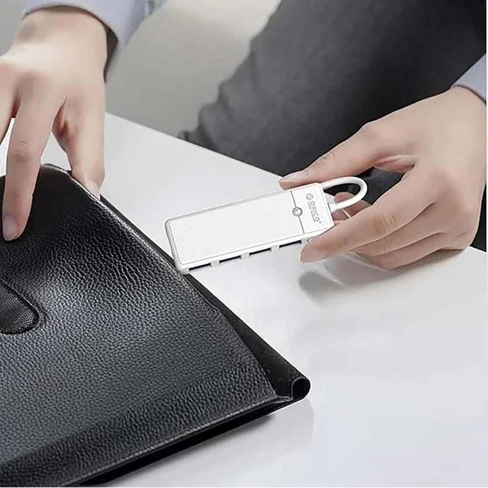 Orico PAPW4A-C3 USB Hub 4-port 4x USB-A 3.0 0.15 m - baltas