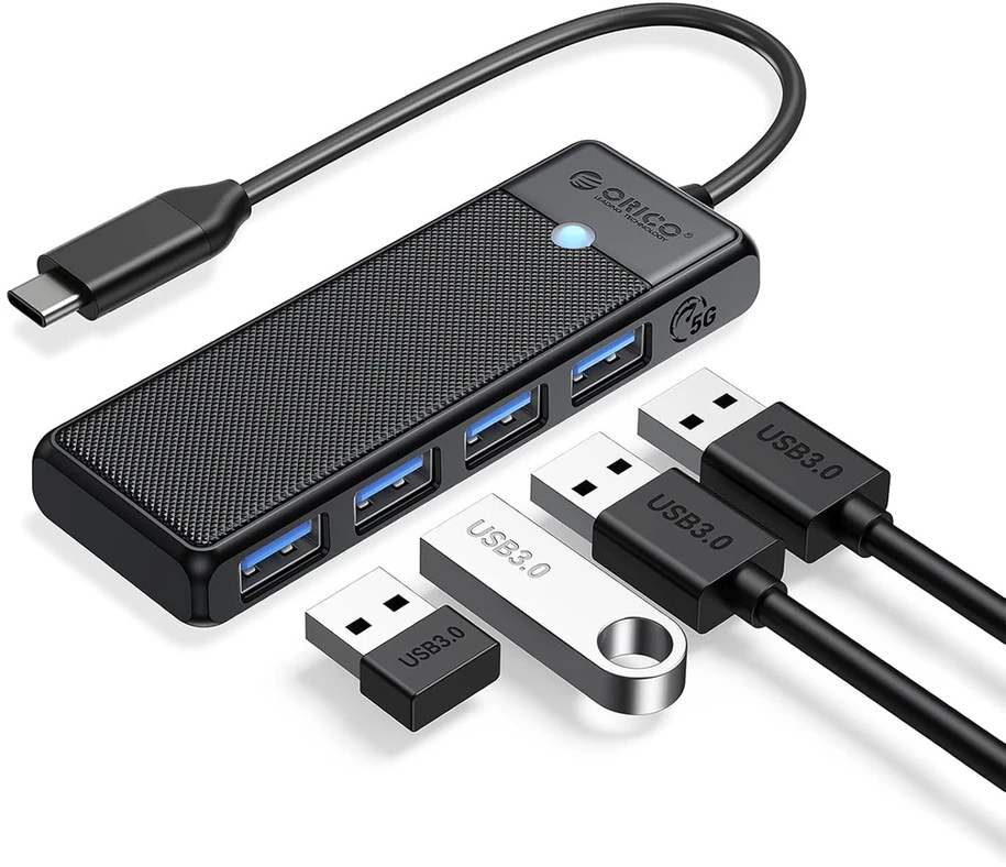 Adapterio šakotuvas 4in1 Orico USB A3.0x4