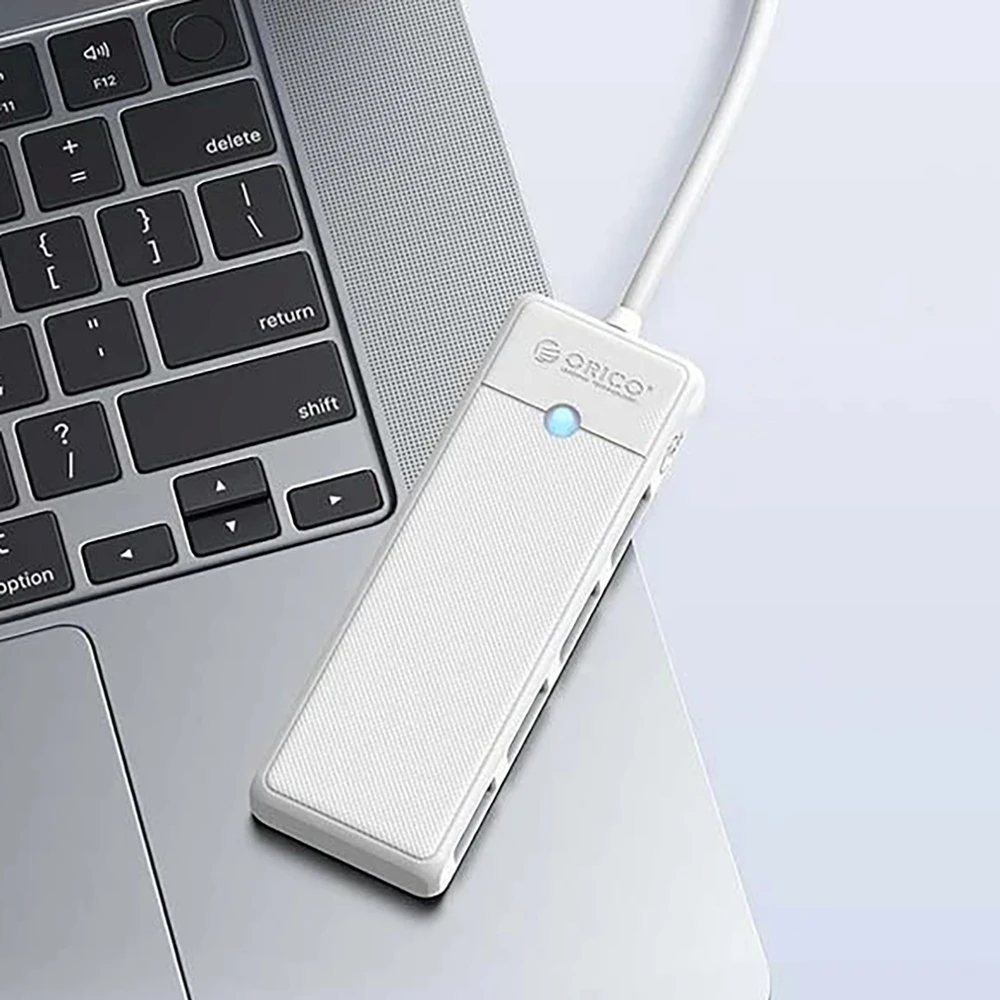 Orico PAPW4A-C3 USB Hub 4-port 4x USB-A 3.0 0.15 m - baltas