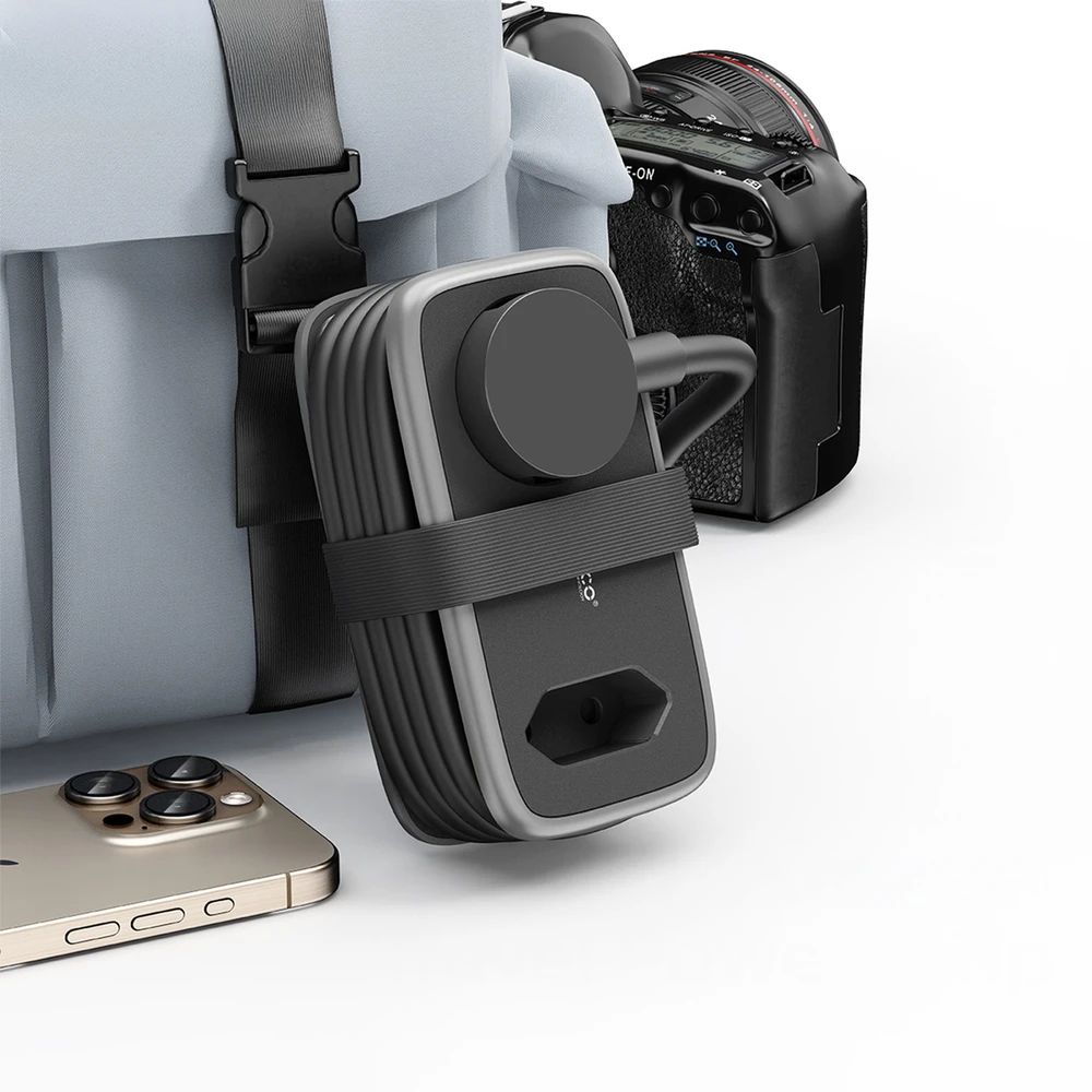 Orico APP 15.5W 5in1 maitinimo blokas 2x AC + 2x USB-A + 1x USB-C - Juodas