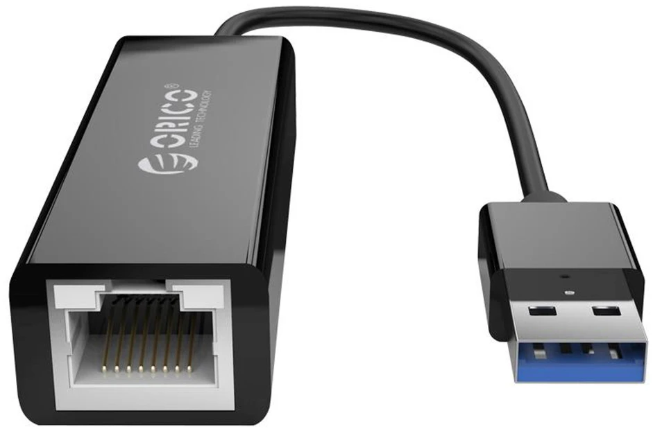 Orico UTJ-U3 1 Gigabit USB-A 3.0 išorinė tinklo plokštė - Juodas