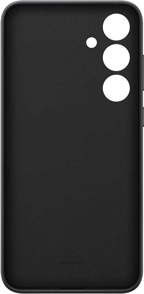 Dėklas Samsung Galaxy S24+ Vegan odinis dangtelis Juodas