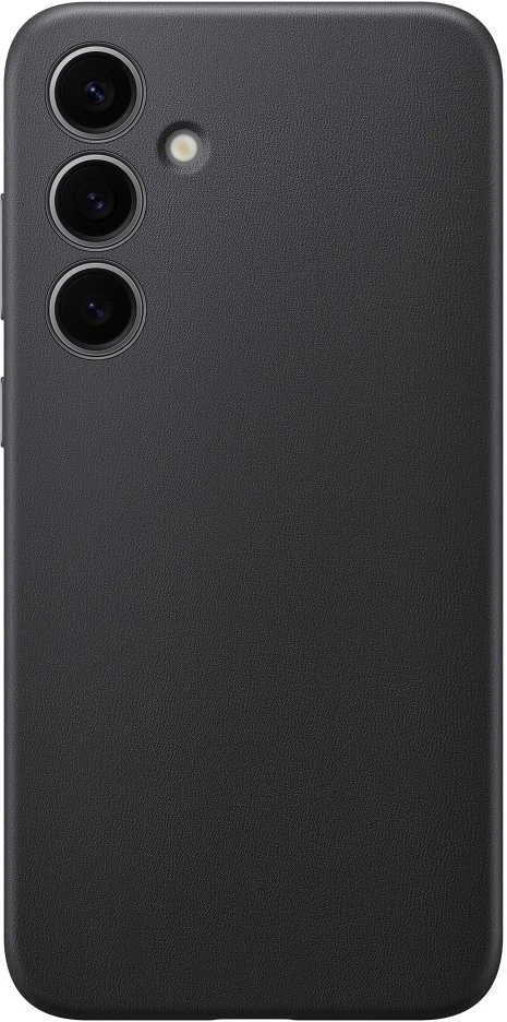 Dėklas Samsung Galaxy S24+ Vegan odinis dangtelis Juodas