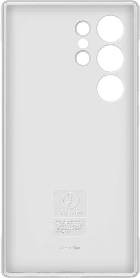 Dėklas „Samsung Galaxy S24 Ultra Shield“ dangtelis šviesiai pilkas