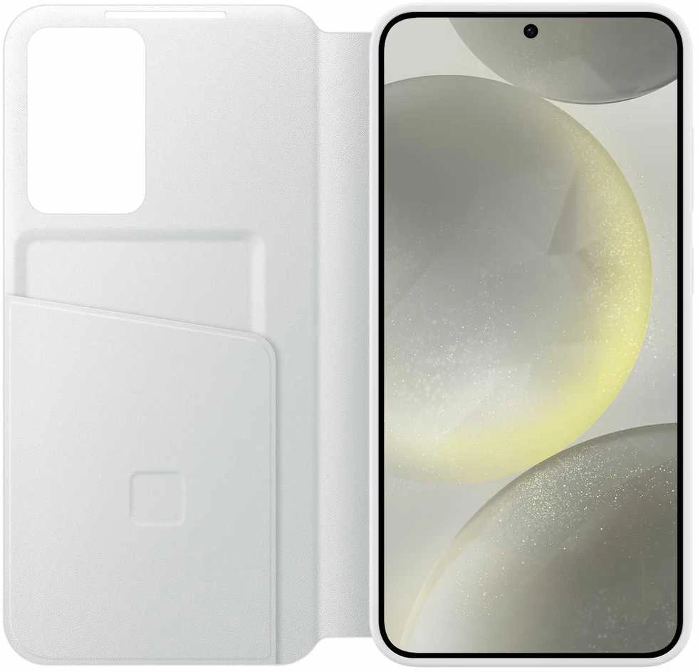 Samsung Galaxy S24+ Smart View piniginės dėklas Baltas