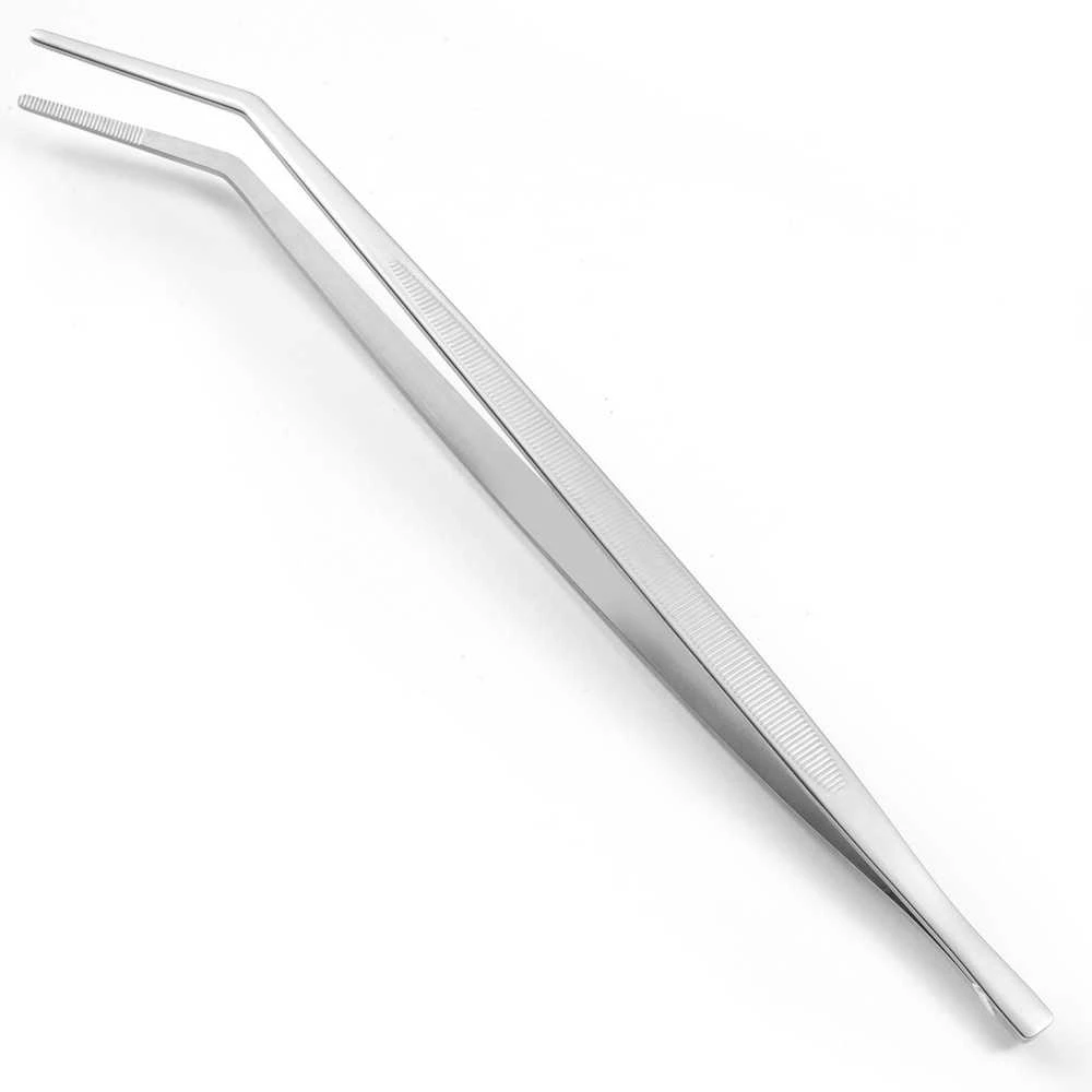 Lenktas pincetas maistui dekoruoti vartydamas 305 mm Hendi 680056