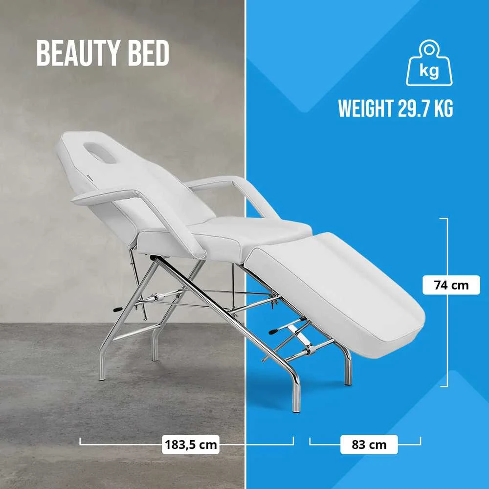 Physa SPA MATERA tatuiruočių masažo kosmetikos kėdė - balta
