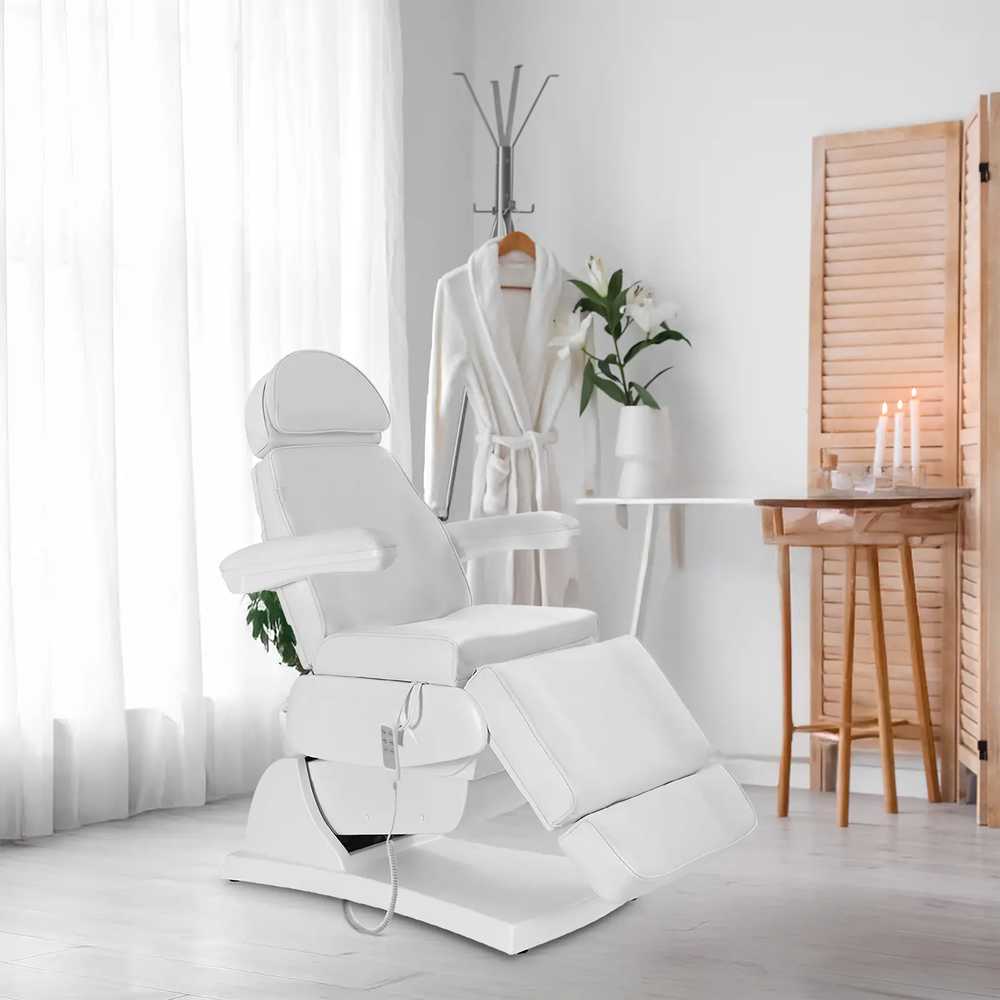 Physa LATINA elektrinis masažinis SPA tatuiruočių krėslas su 3 varikliais, 200 W – baltas