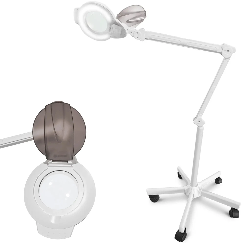 „Physa Cosmetic“ didinamoji lempa su mobiliu 5 dpi 72x LED didinamuoju stiklu