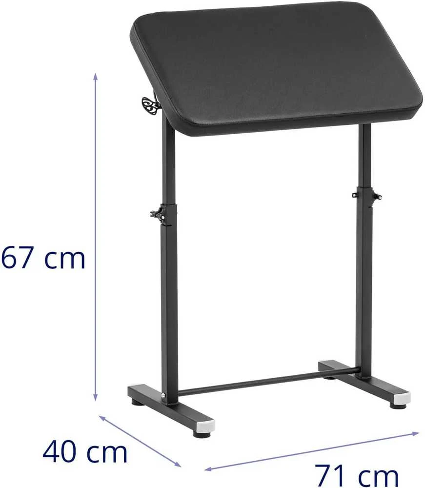 Physa Tatuiruotės porankis su reguliuojamu aukščiu, atlošiamas 71 x 40 x 67–109 cm