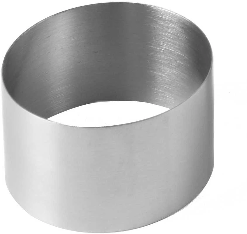 Nerūdijančio plieno šefo konditerijos žiedas, skersmuo. 70 mm aukštis 45 mm - Hendi 512104