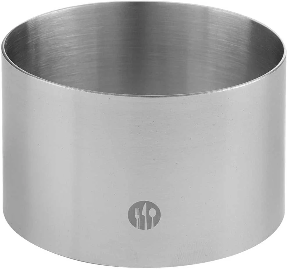 Nerūdijančio plieno šefo konditerijos žiedas, skersmuo. 90 mm aukštis 45 mm - Hendi 512302