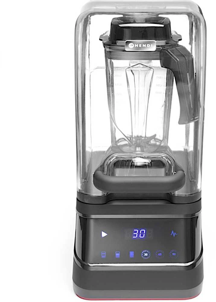 Plakiklis Hendi Barmeno trintuvas su jutikliniu valdymu, garsui nepralaidžiu korpusu, ąsočiu be BPA, 2,5 l, 1680 W