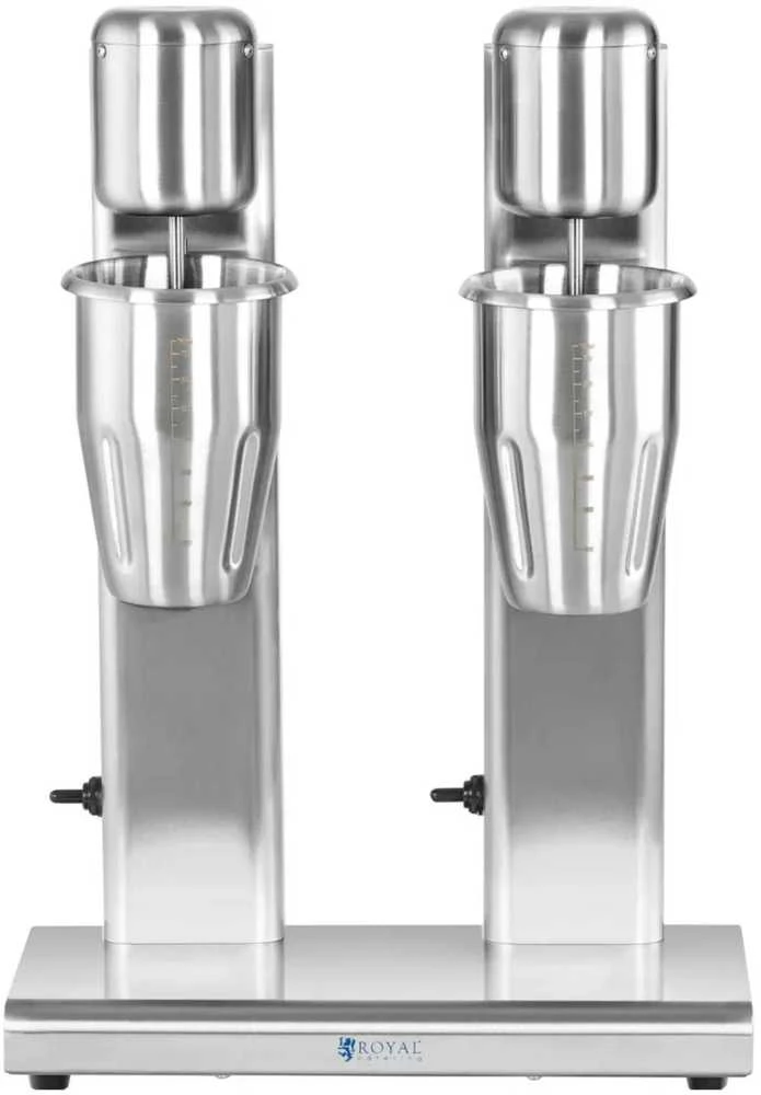 Plakiklis Royal Catering Kokteilių plaktuvo baro maišytuvas dvigubas 2 x 1 l 15000 aps./min