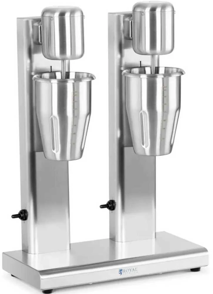 Plakiklis Royal Catering Kokteilių plaktuvo baro maišytuvas dvigubas 2 x 1 l 15000 aps./min
