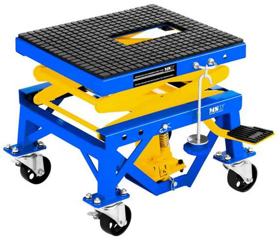 Platforminis liftas mobilus motociklo keltuvas ant ratų motociklams 135kg MSW MHB-135-PRO