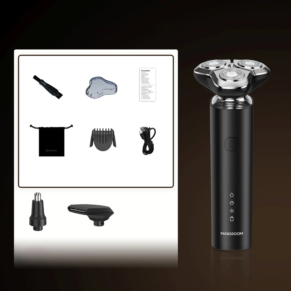 MAXGROOM BS-8012A 3-in-1 Electric Shaver - Juodas