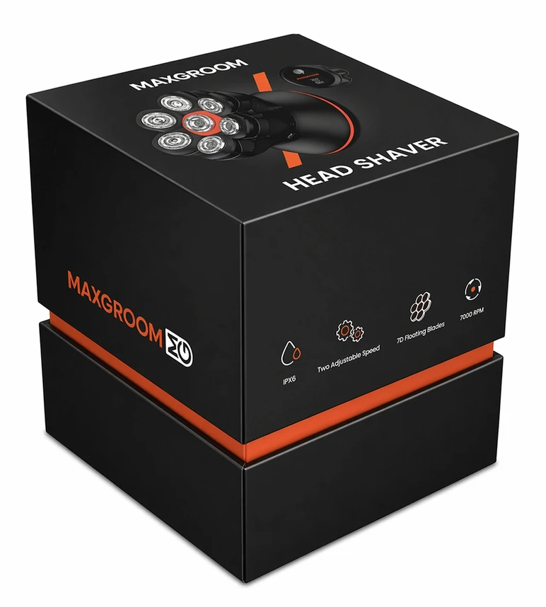 Barzdaskutė MAXGROOM JK-1688 elektrinis galvos ir barzdos skustuvas – juodas