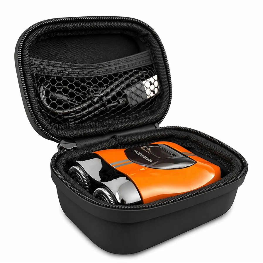 Barzdaskutė MAXGROOM M-501 elektrinis skustuvas – oranžinis
