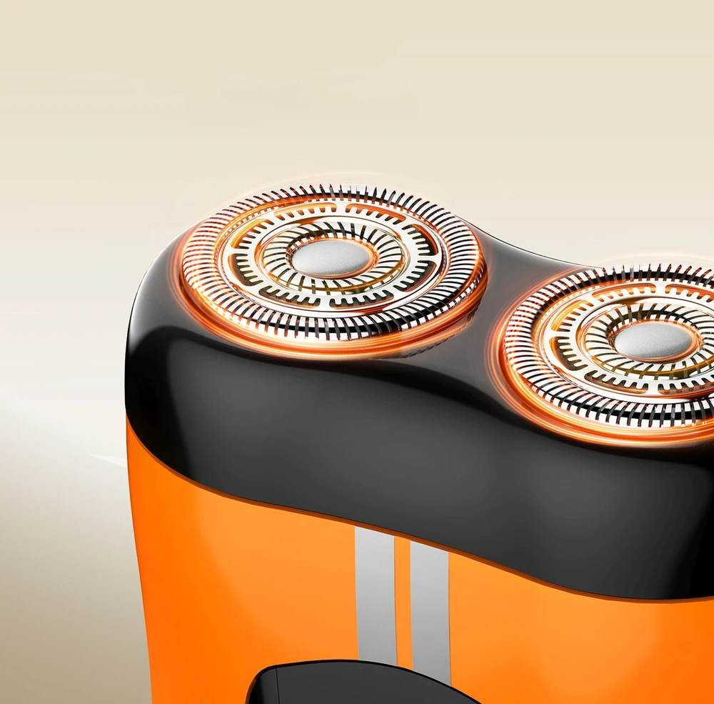 Barzdaskutė MAXGROOM M-501 elektrinis skustuvas – oranžinis