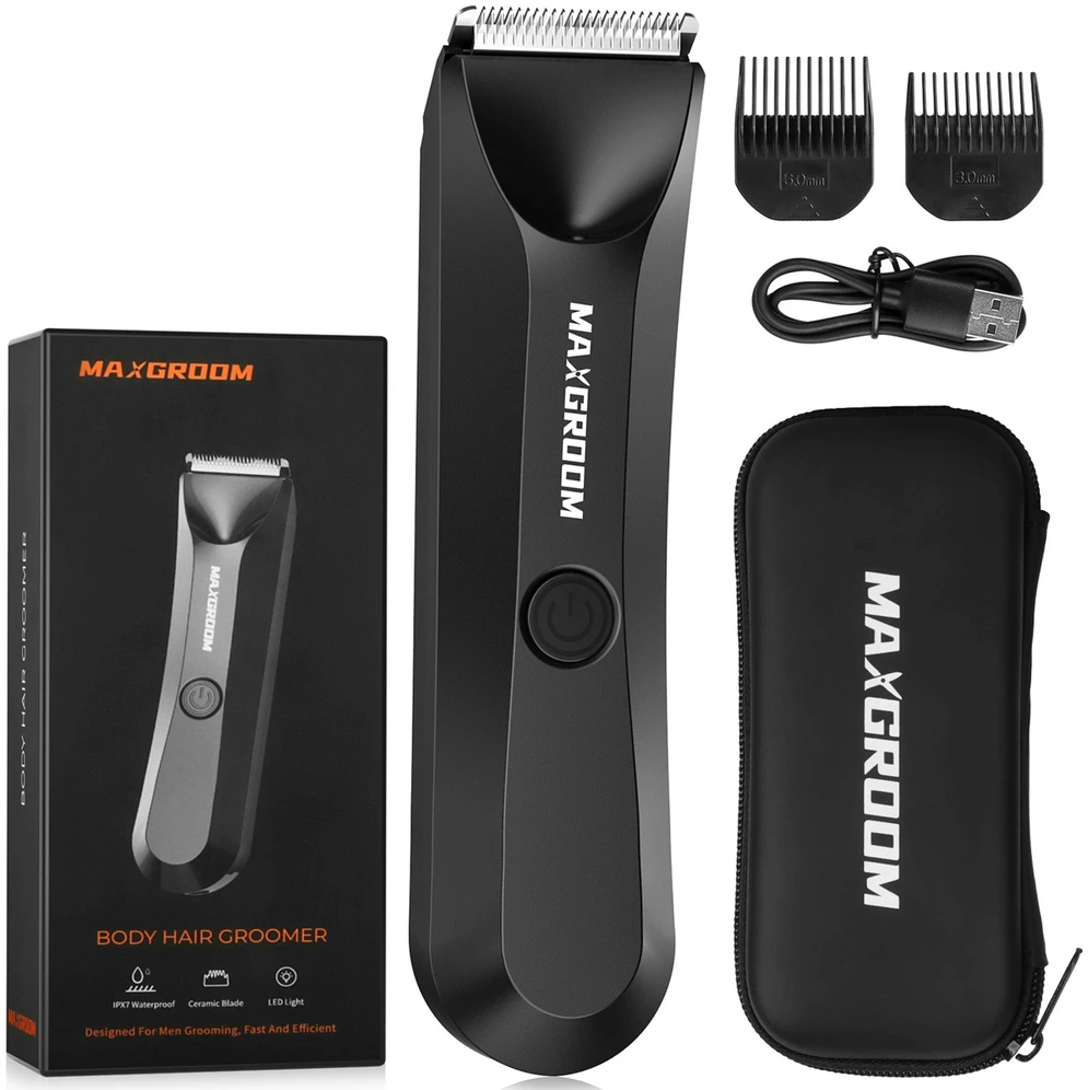 MAXGROOM RFCD-9087 daugiafunkcis kirptuvas su LED apšvietimu – juodas