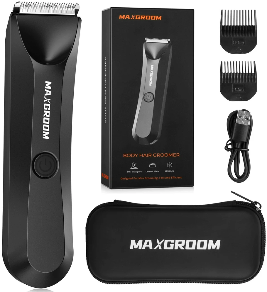 MAXGROOM RFCD-9087 daugiafunkcis kirptuvas su LED apšvietimu – juodas