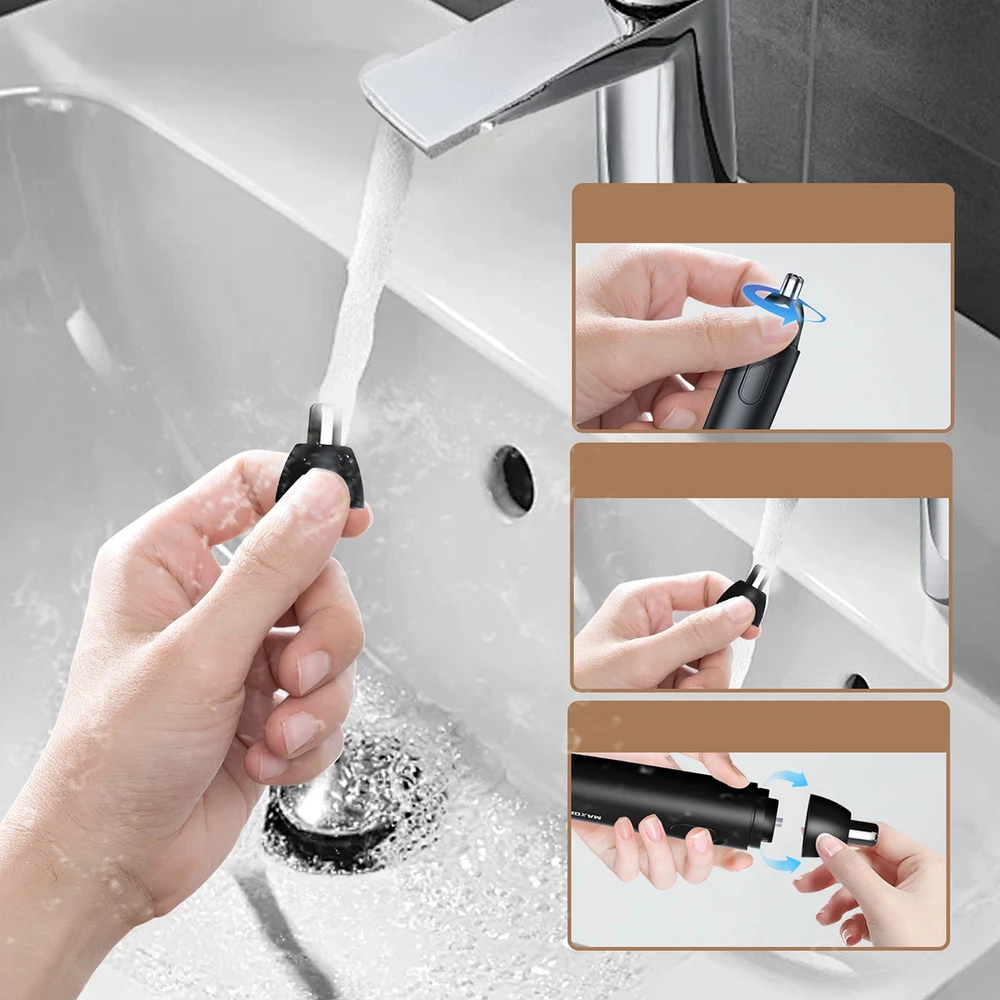 MAXGROOM GT2220A nosies, ausų ir antakių kirptuvas – juodas