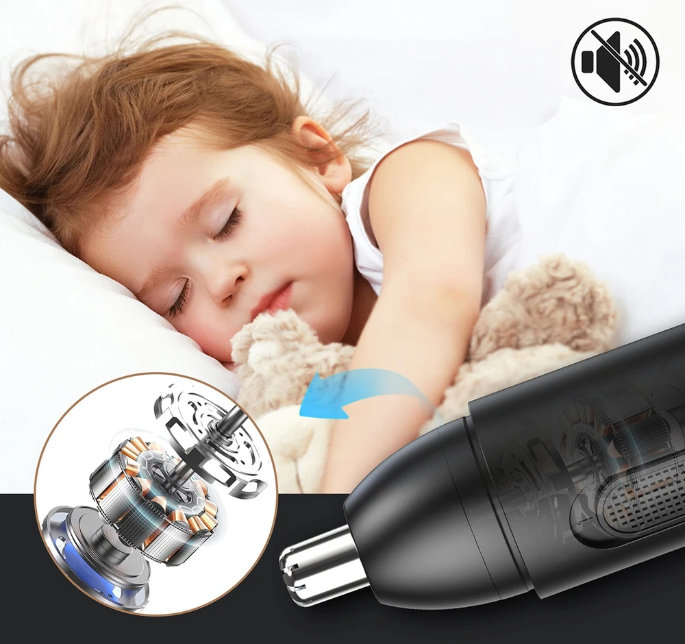 MAXGROOM GT2220A nosies, ausų ir antakių kirptuvas – juodas