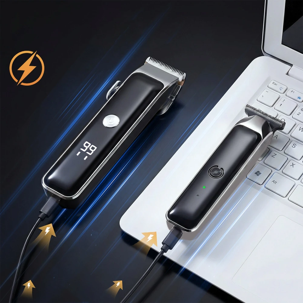 MAXGROOM ZC-F608 plaukų kirpimo mašinėlė su trimeriu - Juodas
