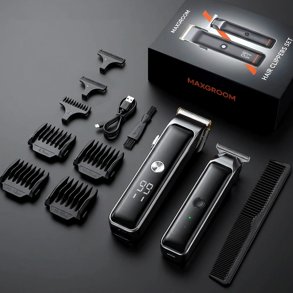 MAXGROOM ZC-F608 plaukų kirpimo mašinėlė su trimeriu - Juodas