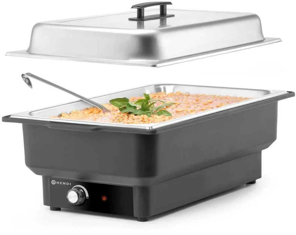 Podgrzewacz bemar elektrinis stalo GN1/1 65mm Kitchen Line 900W - Hendi 204825