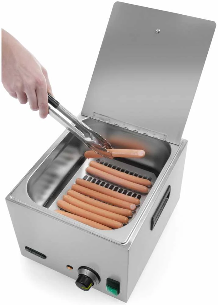 Garų puodas Kitchen Line dešrelių šildytuvas 10 litrų - Hendi 240502