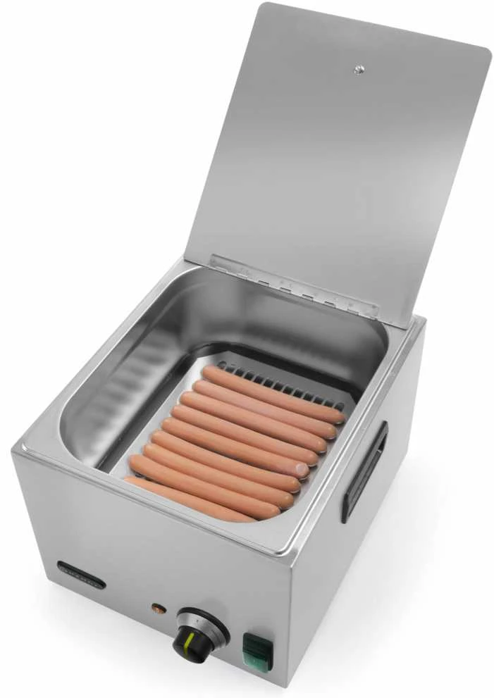 Garų puodas Kitchen Line dešrelių šildytuvas 10 litrų - Hendi 240502