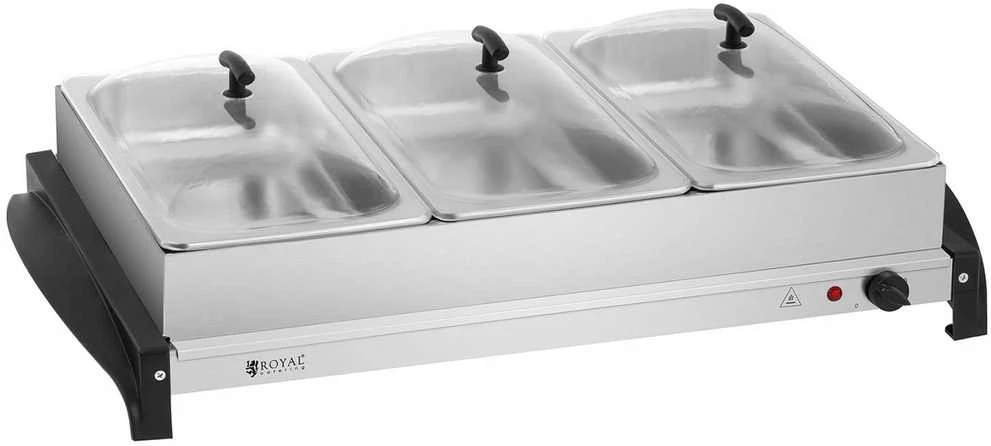 Elektrinis maisto šildytuvas 3 indams 400W Royal Catering