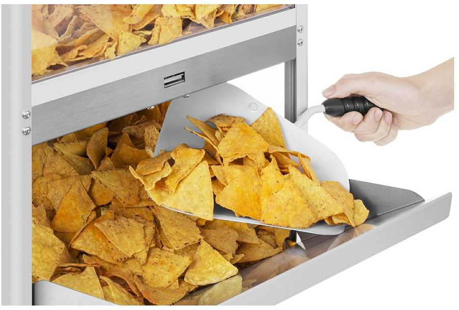 Šviečiantis šildytuvas nachos, kukurūzų spragėsiams ir žemės riešutams LED 100W Royal Catering RCNW-1L