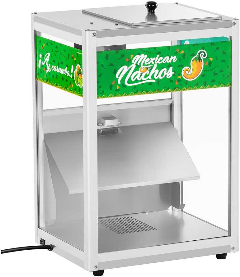 Šviečiantis šildytuvas nachos, kukurūzų spragėsiams ir žemės riešutams LED 100W Royal Catering RCNW-1L