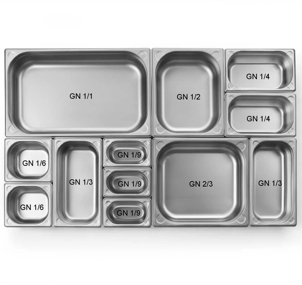 GN 2/3 Kitchen Line konteineris perforuotas aukštis 65 mm - Hendi 807224