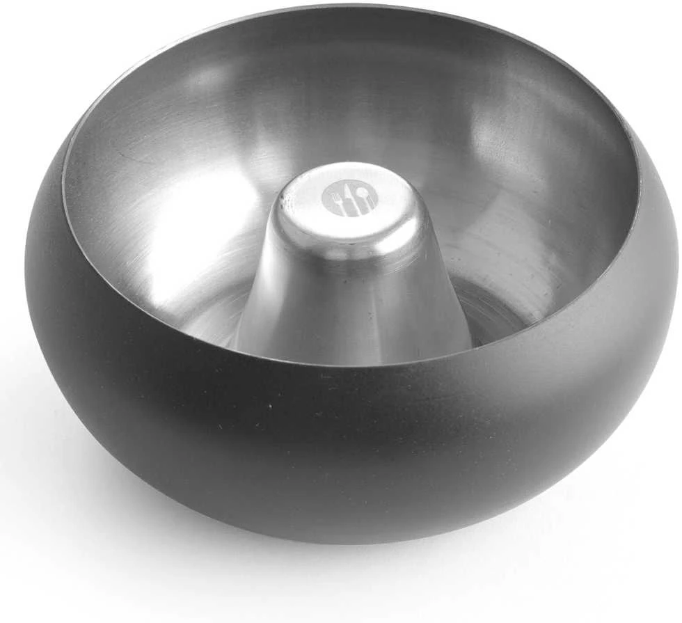 Peleninė su nuimamu apvadu, nerūdijančio plieno, juoda, skersmuo. 105 mm – Hendi 440230