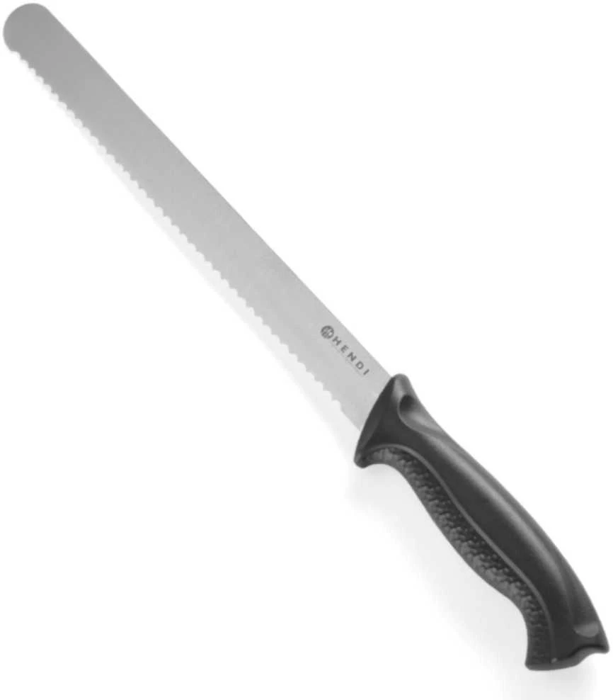 Profesjonalny peilis do chleba ciasta juoda HACCP 250 mm - Hendi 843000