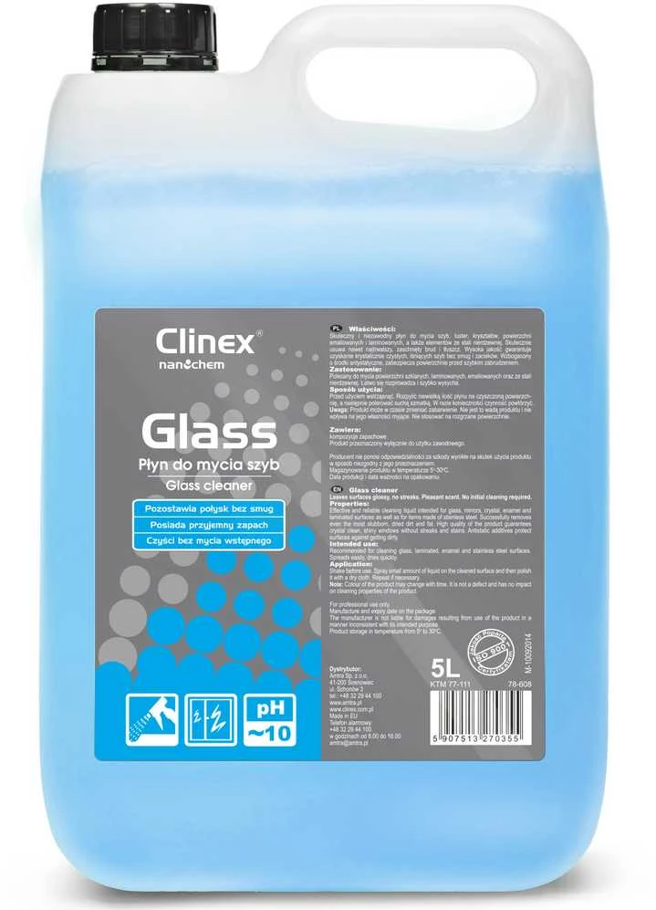 Clinex Liquid CLINEX Glass 5L 77-111, skirtas langų valymui