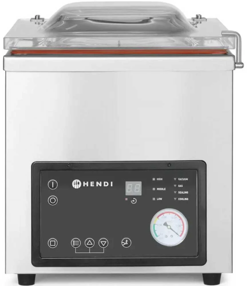 Profi Line kamerinė vakuuminė maisto pakavimo mašina didelėms porcijoms 300mm 370W - Hendi 975268