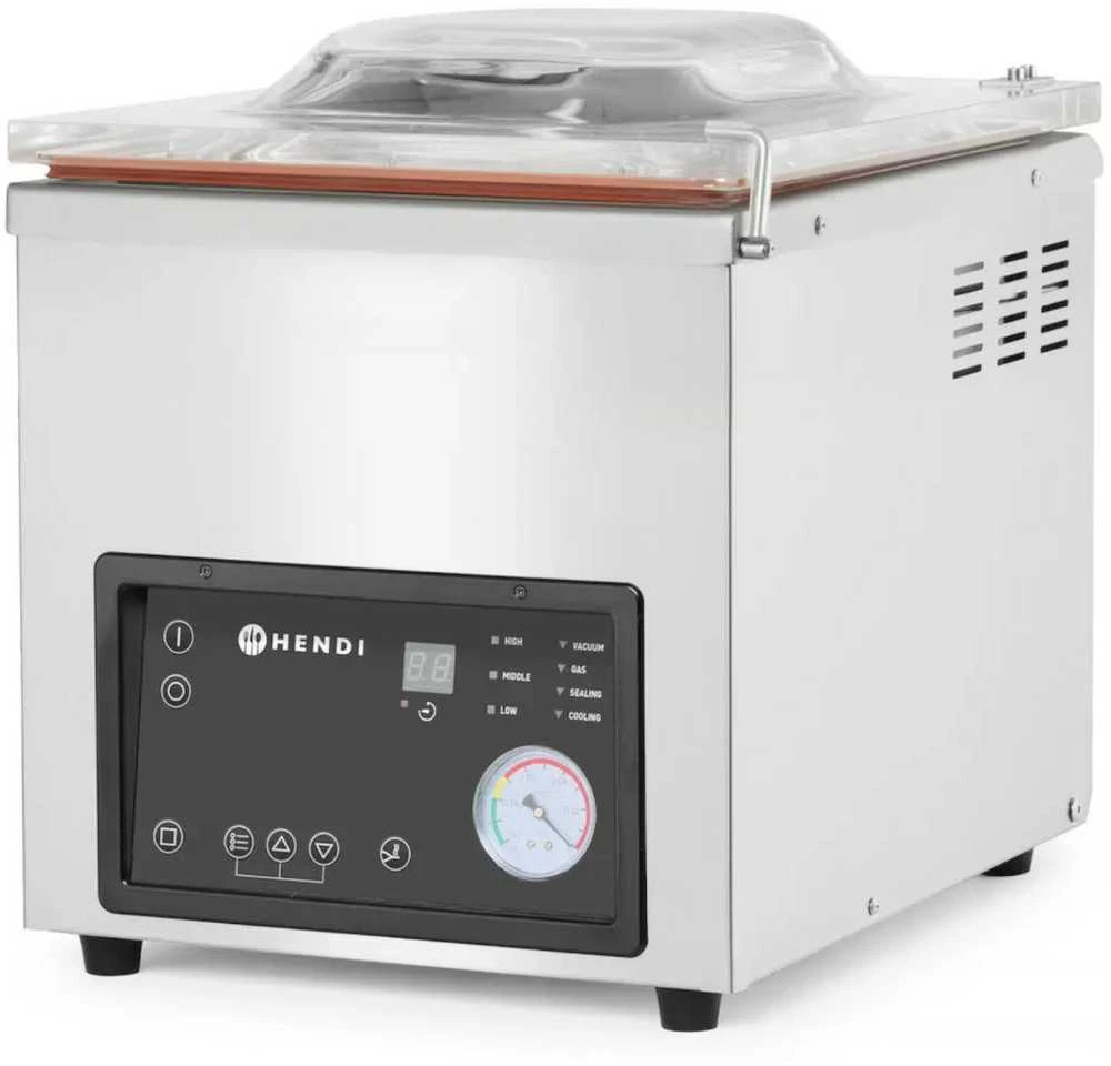 Profi Line kamerinė vakuuminė maisto pakavimo mašina didelėms porcijoms 350mm 750W - Hendi 975275