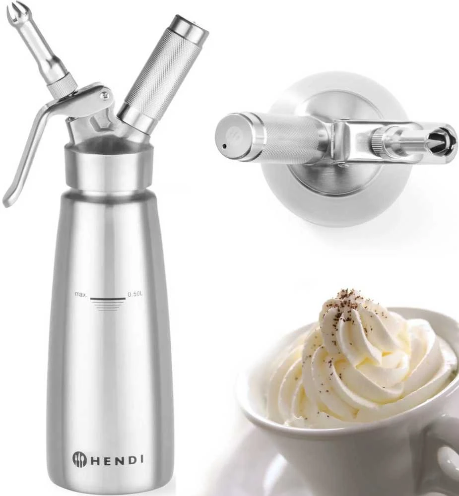 Profi Line plaktos grietinėlės sifonas 0,5l - Hendi 588017