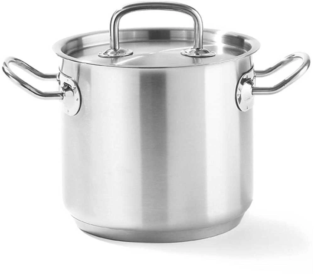 Puodas aukštas Kitchen Line su dangteliu 2,8 l śr. 160 x 140 h - Hendi 837108