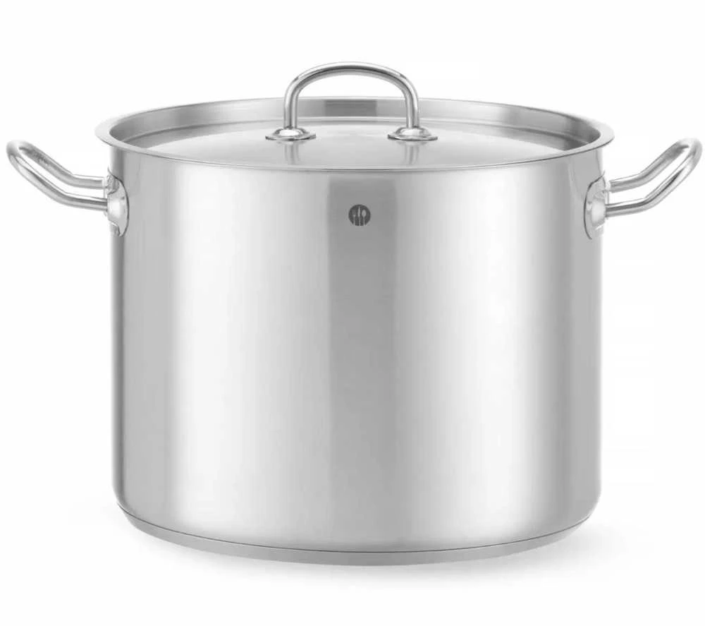 Puodas aukštas Kitchen Line su dangteliu 13,5 l śr. 280 x 220 h - Hendi 837405