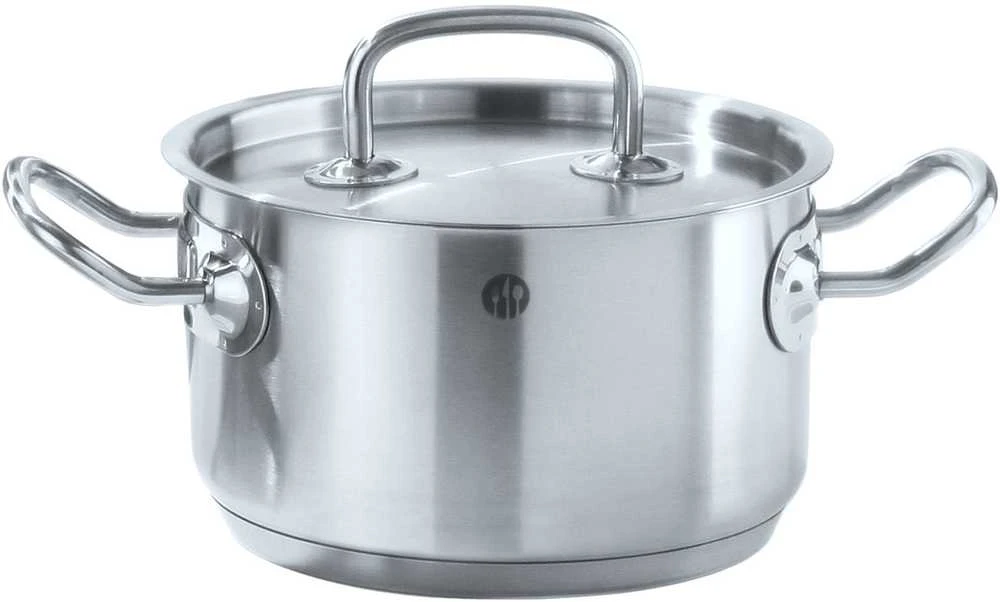 Puodas niski Kitchen Line su dangteliu 1,5 l śr. 160 x 75 h - Hendi 836002