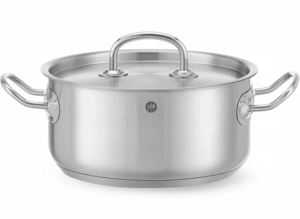 Puodas niski Kitchen Line su dangteliu 2,9 l śr. 200 x 95 h - Hendi 836019